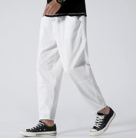 Linen Cropped Pants