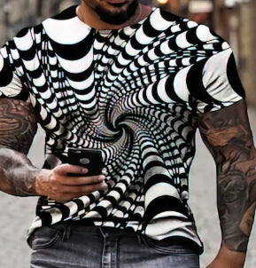 Summer 3D Digital Printing Men's And Women's Loose Short-sleeved T-shirt