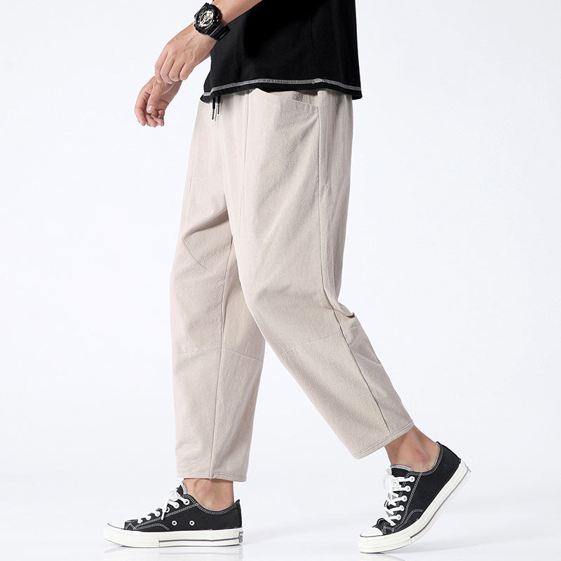 Linen Cropped Pants