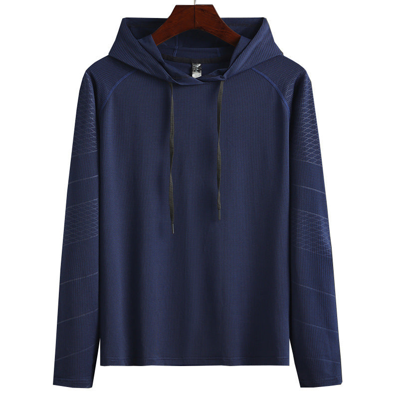 Men's Long-sleeved Hooded Sports T-shirt Sun-proof Sweater