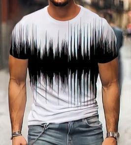 Summer 3D Digital Printing Men's And Women's Loose Short-sleeved T-shirt