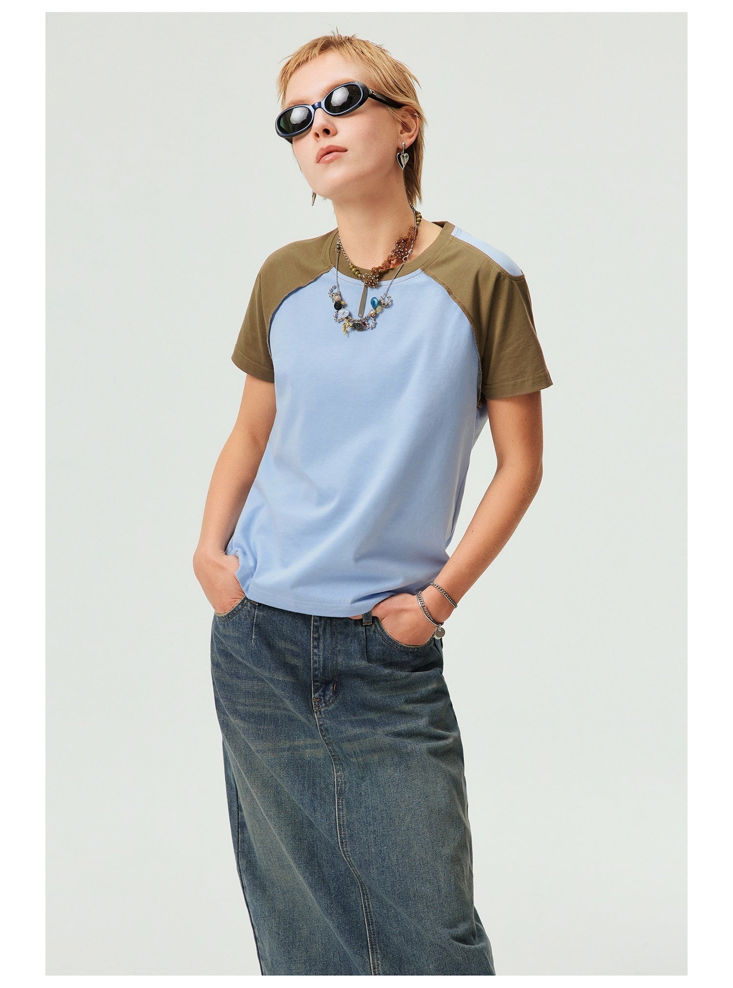 Heavy Round Neck Cultural T-shirt Advertising Shirt