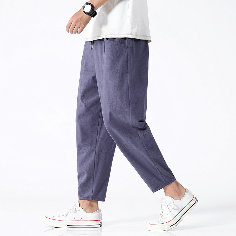 Linen Cropped Pants