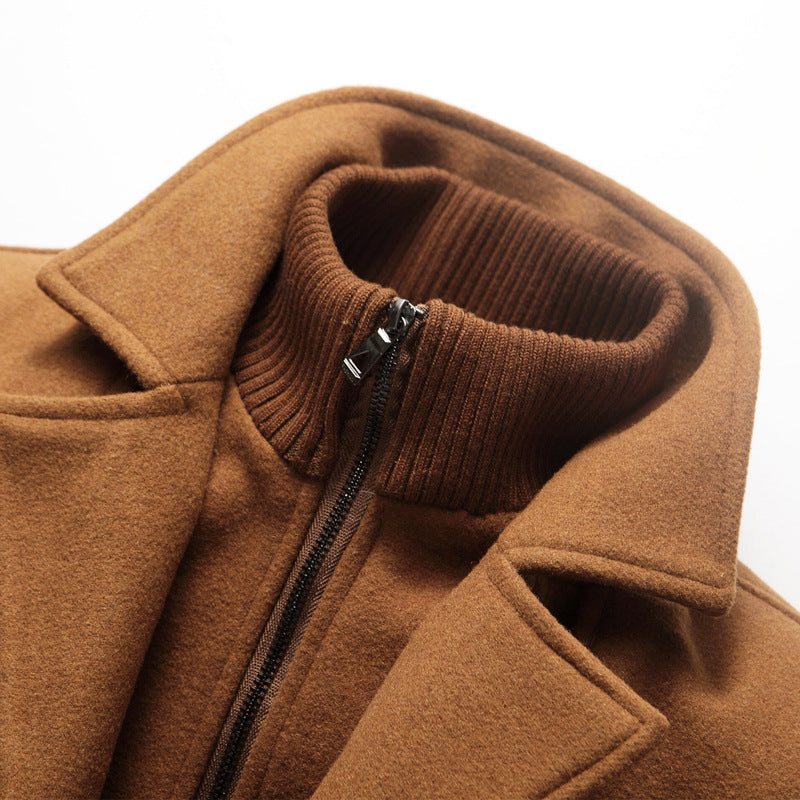 Woolen Pair Collar Coat