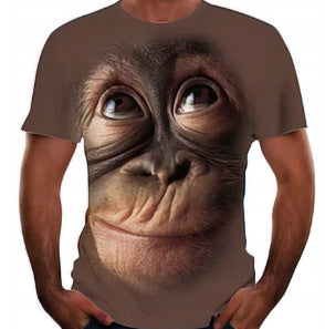 Summer 3D Digital Printing Men's And Women's Loose Short-sleeved T-shirt