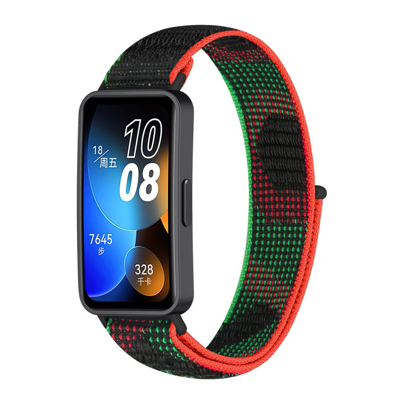 Simple All-match Velcro Nylon Loopback Strap