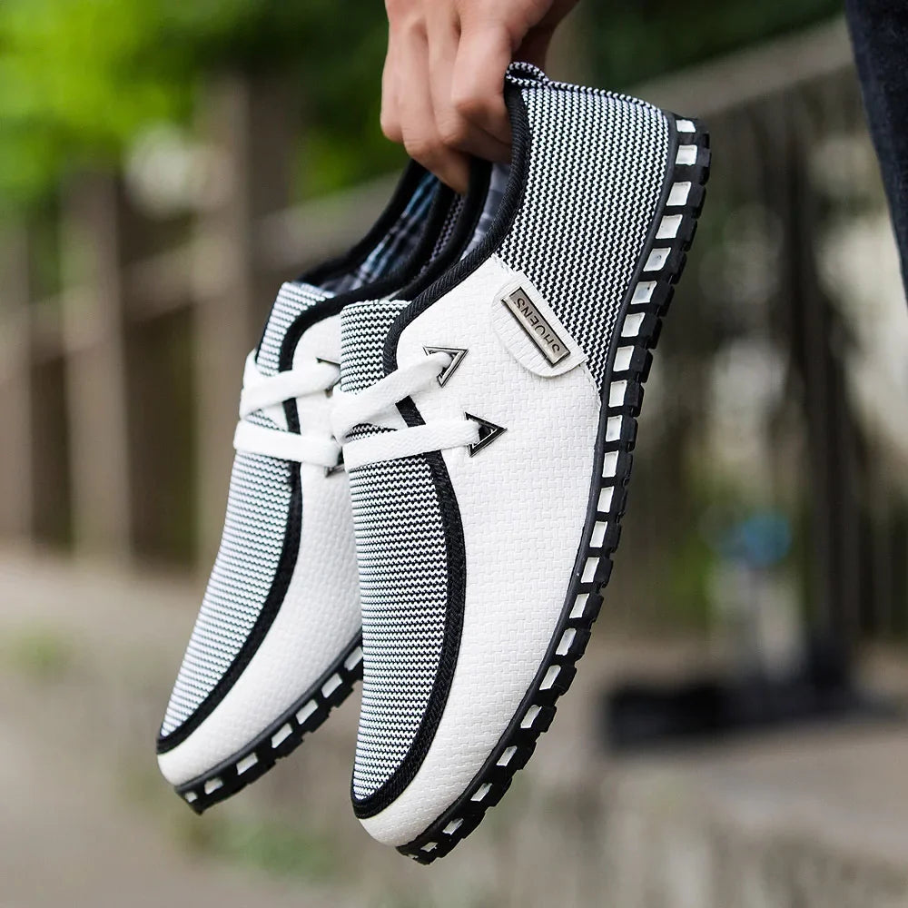 2023 Men Casual Leather Shoes Fashion Comfortable Business Male Shoe Summer Spring Light Plus Size Footwear New Man Sneakers