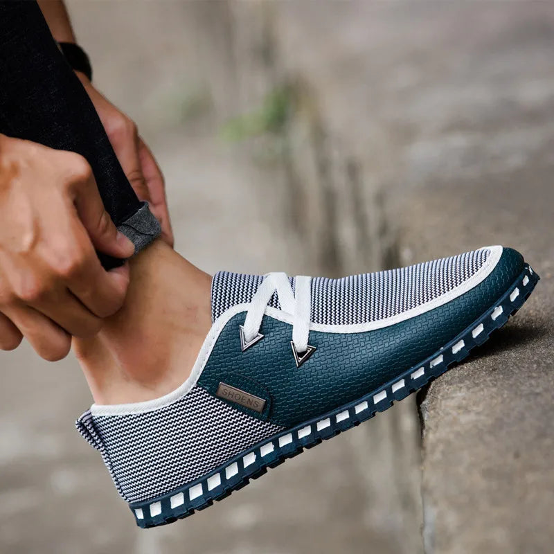 2023 Men Casual Leather Shoes Fashion Comfortable Business Male Shoe Summer Spring Light Plus Size Footwear New Man Sneakers