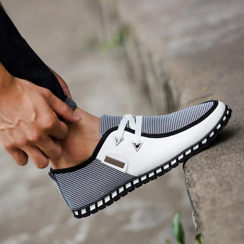 2023 Men Casual Leather Shoes Fashion Comfortable Business Male Shoe Summer Spring Light Plus Size Footwear New Man Sneakers