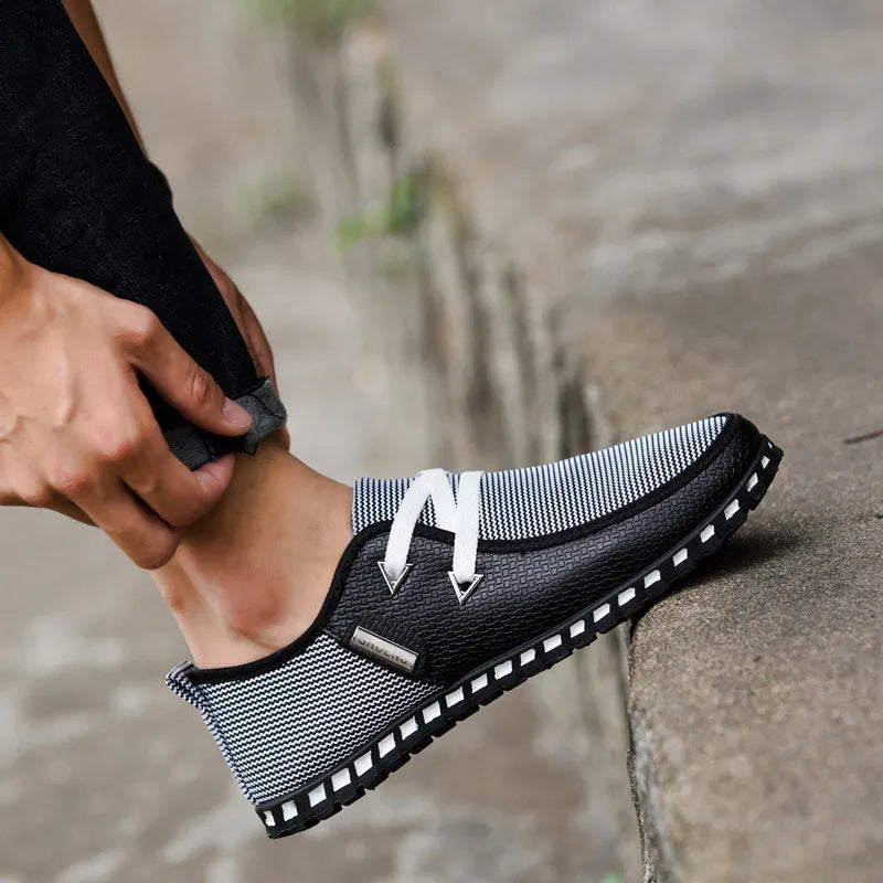 2023 Men Casual Leather Shoes Fashion Comfortable Business Male Shoe Summer Spring Light Plus Size Footwear New Man Sneakers