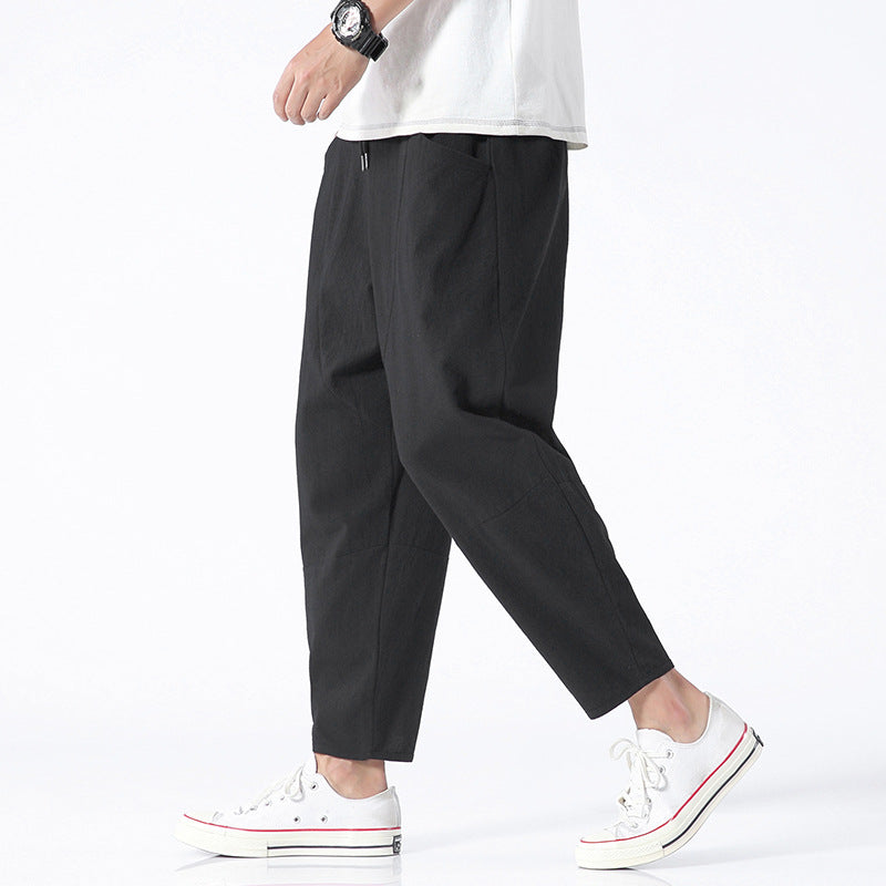 Linen Cropped Pants